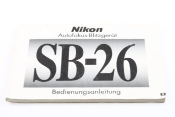 Nikon Speedlight SB-26 Bedienungsanleitung