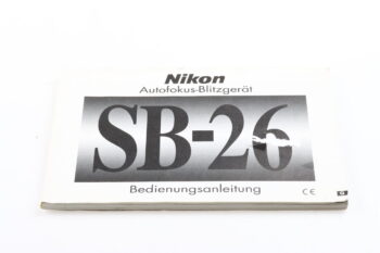 Nikon Speedlight SB-26 Bedienungsanleitung