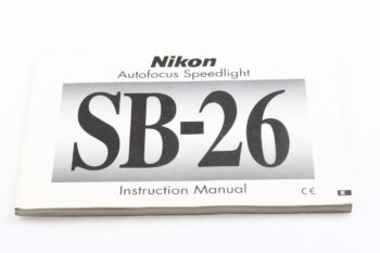 Nikon Speedlight SB-26 Instruction Manual En