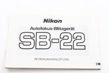 Nikon Speedlight SB-22 Bedienungsanleitung
