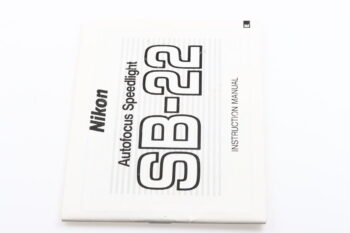 Nikon Speedlight SB-22 Instruction Manual - Englisch