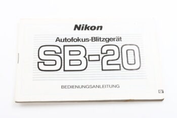 Nikon Speedlight SB-20 Bedienungsanleitung