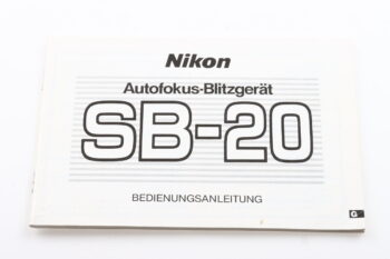Nikon Speedlight SB-20 Bedienungsanleitung