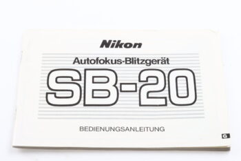 Nikon Speedlight SB-20 Bedienungsanleitung
