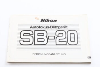 Nikon Speedlight SB-20 Bedienungsanleitung