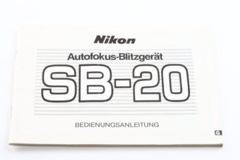 Nikon Speedlight SB-20 Bedienungsanleitung