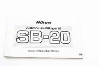 Nikon Speedlight SB-20 Bedienungsanleitung