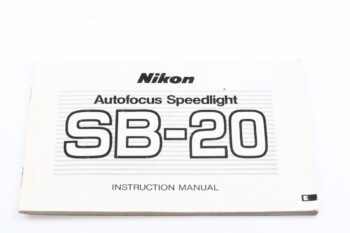 Nikon Speedlight SB-20 Instruction Manual