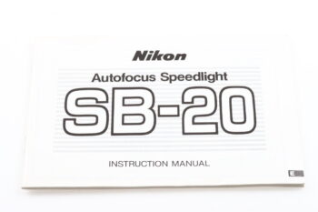 Nikon Speedlight SB-20 Instruction Manual