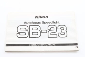 Nikon Speedlight SB-23 Instruction Manual