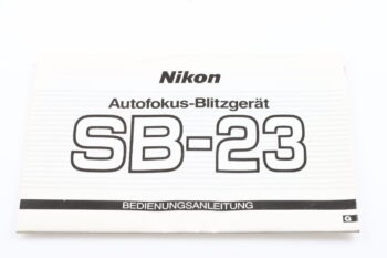 Nikon Speedlight SB-23 Bedienungsanleitung