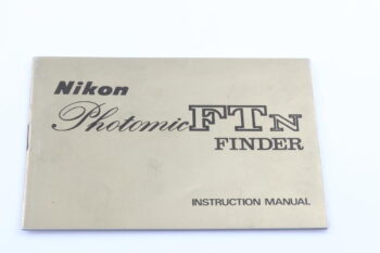 Nikon Photomic FTN Finder Instruction Manual