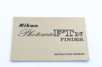 Nikon Photomic FTN Finder Instruction Manual