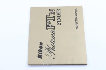 Nikon Photomic FTN Finder Instruction Manual