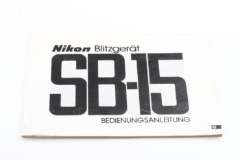 Nikon Speedlight SB-15 Bedienungsanleitung