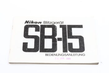 Nikon Speedlight SB-15 Bedienungsanleitung