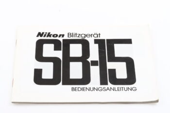 Nikon Speedlight SB-15 Bedienungsanleitung
