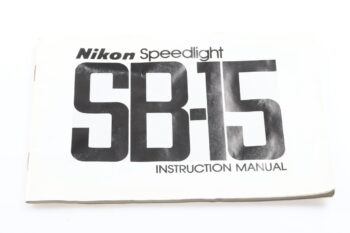 Nikon Speedlight SB-15 Bedienungsanleitung