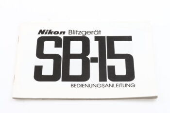 Nikon Speedlight SB-15 Bedienungsanleitung
