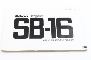 Nikon Speedlight SB-16 Bedienungsanleitung