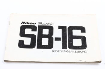 Nikon Speedlight SB-16 Bedienungsanleitung