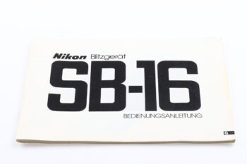 Nikon Speedlight SB-16 Bedienungsanleitung