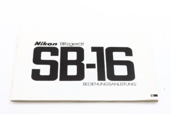Nikon Speedlight SB-16 Bedienungsanleitung