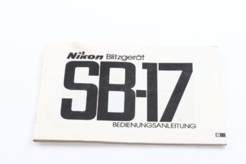 Nikon Speedlight SB-17 Bedienungsanleitung