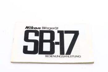 Nikon Speedlight SB-17 Bedienungsanleitung