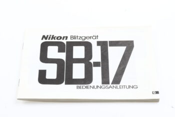 Nikon Speedlight SB-17 Bedienungsanleitung