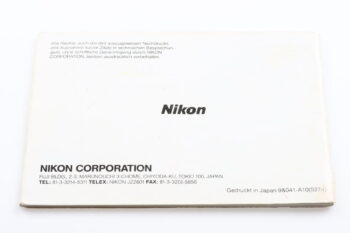 Nikon Nikonos V Gebrauchsanleitung