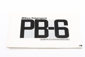 Nikon PB-6 Gebrauchsanweisung