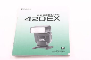 Canon Speedlite 420EX Instructions
