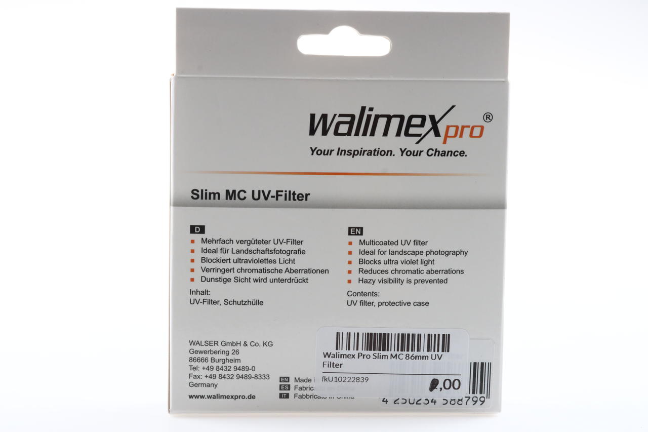 Walimex Pro Slim MC 86mm UV Filter