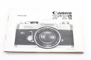 Canon FTb QL Instructions English Edition