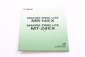 Canon MR-14EX / MT-24EX Instruction Manual English