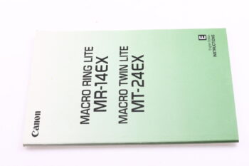 Canon MR-14EX / MT-24EX Instruction Manual English