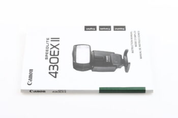 Canon Speedlite 430EX II Instruction Manual
