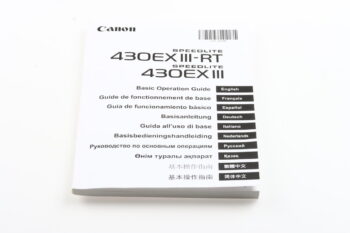 Canon Speedlite 430EX III / RT Bedienungsanleitung