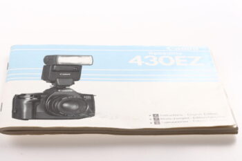Canon Speedlite 430EZ Instruction Manual