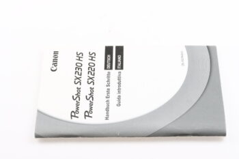 Canon PowerShot SX230HS / SX220HS Handbuch Erste Schritte