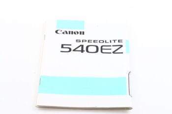 Canon Speedlite 540EZ Bedienungsanleitung