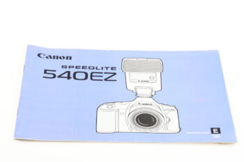 Canon Speedlite 540EZ Bedienungsanleitung De/En