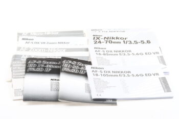 Nikon Diverse Anleitungen für Objektive AF Nikkor