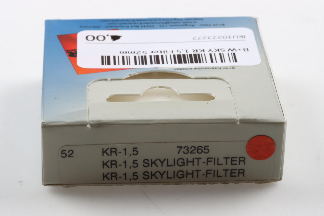 B+W Skylightfilter KR1,5 1,1x - Ø52mm