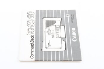 Canon Command Back 70/80/90 Instructions English Edition