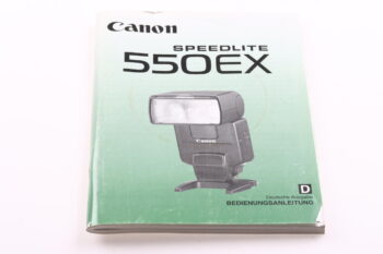 Canon Speedlite 550EX Bedienungsanleitung