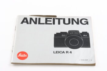 Leica Bedienungsanleitung für R4