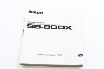 Nikon SB-80DX Handbuch
