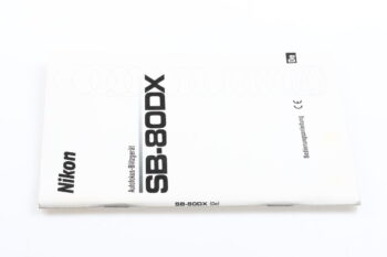 Nikon SB-80DX Handbuch